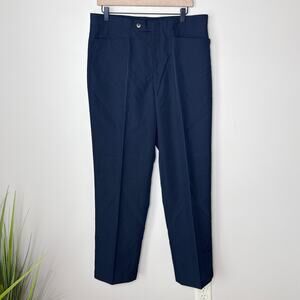 NEW Sansabelt Golf Men's Classic Fit Comfort-Waist‎ Flat Front Navy Pants 36x30